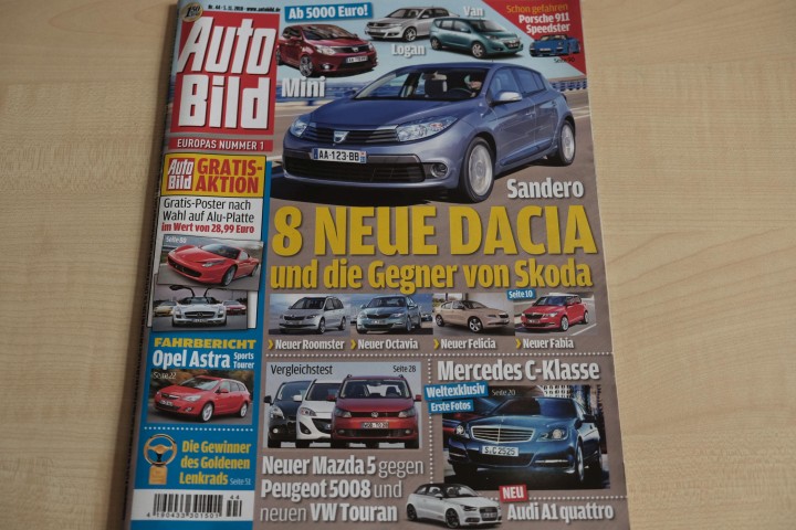 Deckblatt Auto Bild (44/2010)